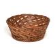 Round 2 Tone Cocoa Midrib Basket W/O Handles - 10"x3 1/2"